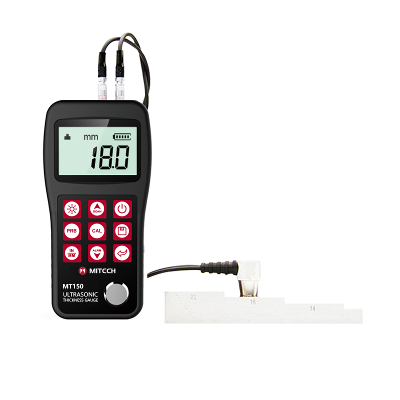 MT150 Digital Ultrasonic Thickness Gauge - Alat ukur ketebalan digital portabel dengan layar LCD