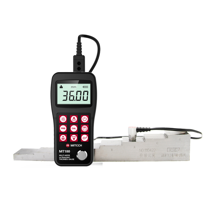 MT180 Multi-mode Ultrasonic Thickness Gauge - Alat ukur ketebalan ultrasonik portabel dengan layar LCD