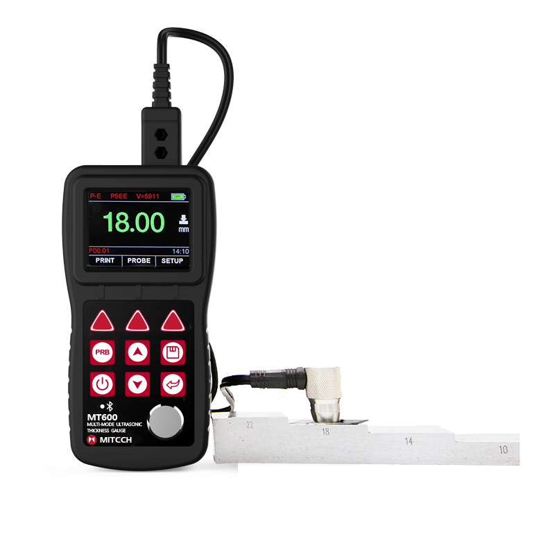 MT600 Ultrasonic Thickness Gauge - Alat ukur ketebalan ultrasonik multi-mode dengan layar digital
