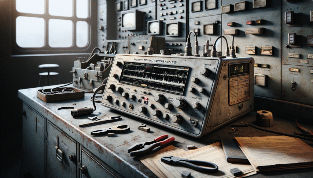 Analisis getaran mesin di ruang kontrol pembangkit listrik dengan peralatan dan dokumentasi pemeliharaan otentik