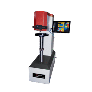 MITECH MHBS-3000-XYZ - Mesin uji kekerasan Brinell otomatis dengan sistem penggerak XYZ dan tampilan digital.