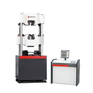 Mitech MAW-1000 - Mesin uji universal hidrolik 1000KN untuk tarik, tekan, dan bending.