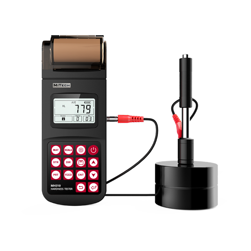 MH310 Portable Leeb Hardness Tester - Alat uji kekerasan portabel dengan printer thermal terintegrasi.