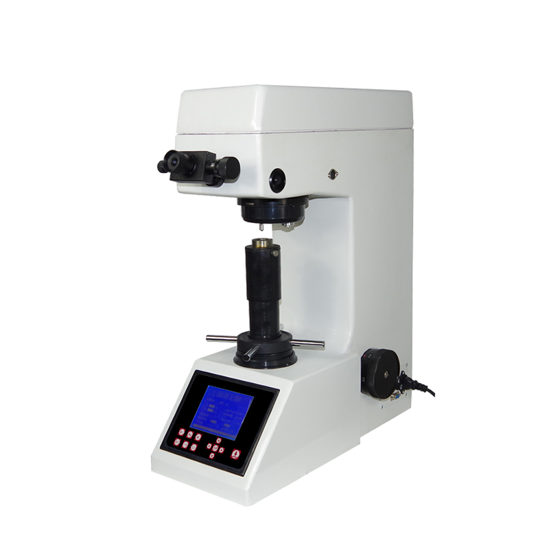 MHVS-5 Digital Vickers Hardness Tester - Alat uji kekerasan digital dengan layar dan lensa mikroskop