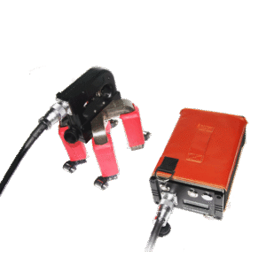 MITECH MT-2XCF - Detektor cacat magnetik portabel berwarna kuning untuk inspeksi 360°