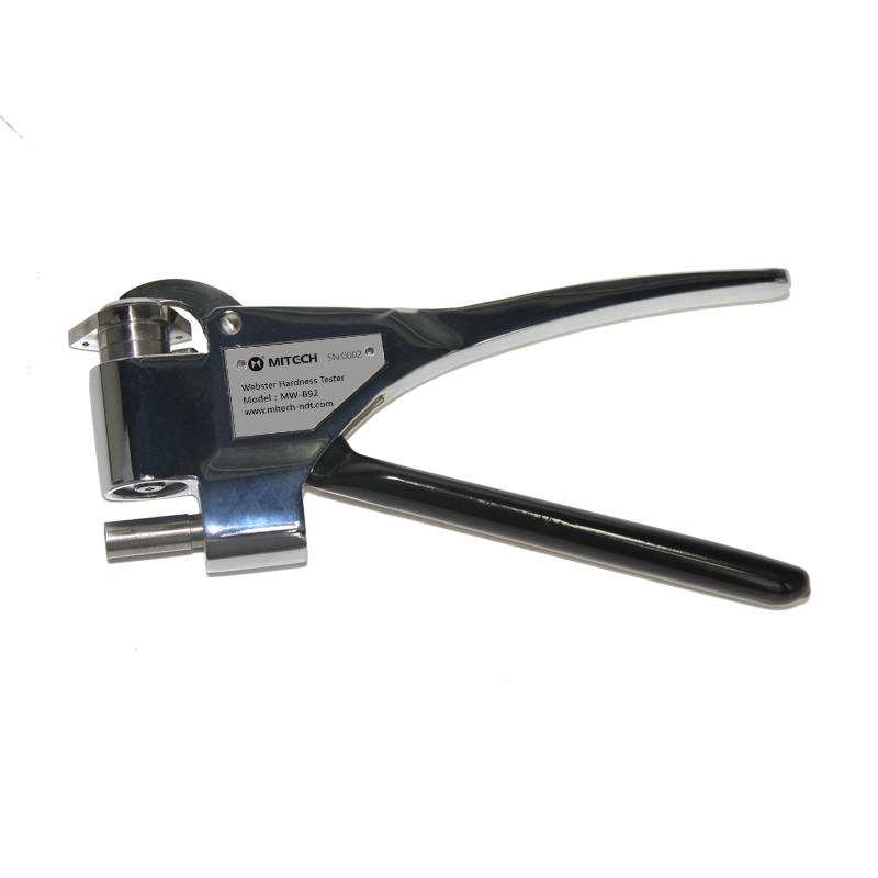 Mitech MW-B92 - Hardness tester portabel stainless steel untuk pengujian aluminium.