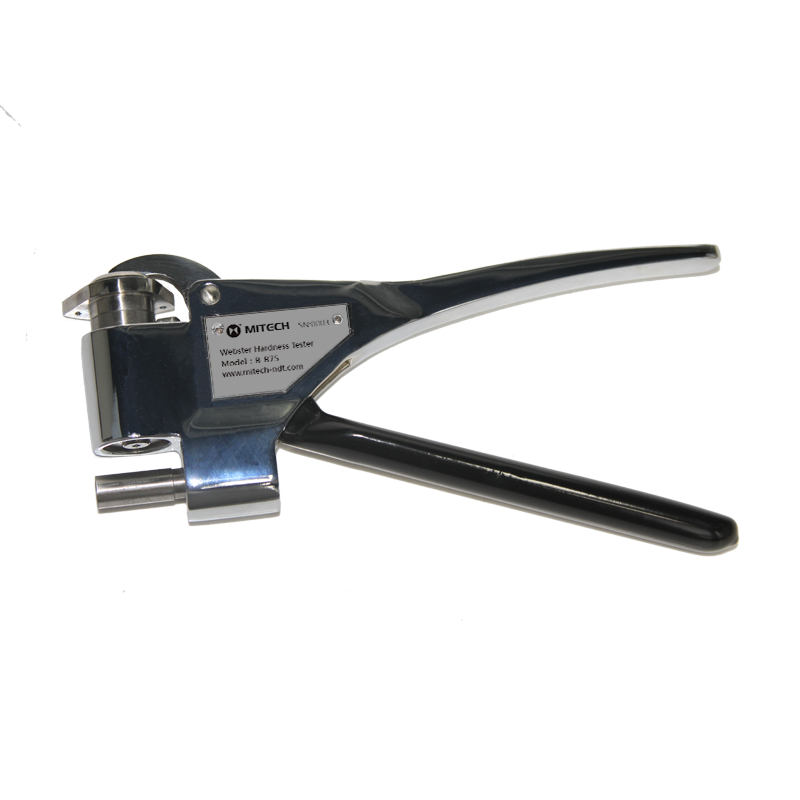 Mitech MW-BB75 Series - Tester kekerasan Webster portabel berwarna perak untuk aluminium.