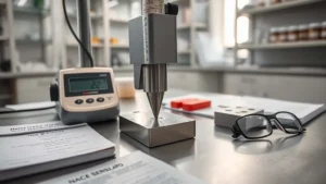 Uji kekerasan material sour service dengan Rockwell tester sesuai standar NACE MR0175